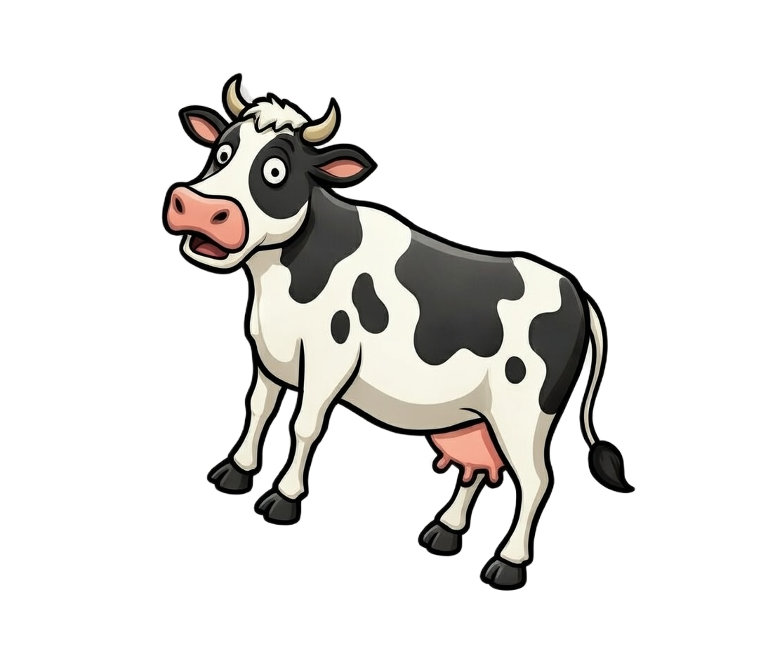 Surprised Cow